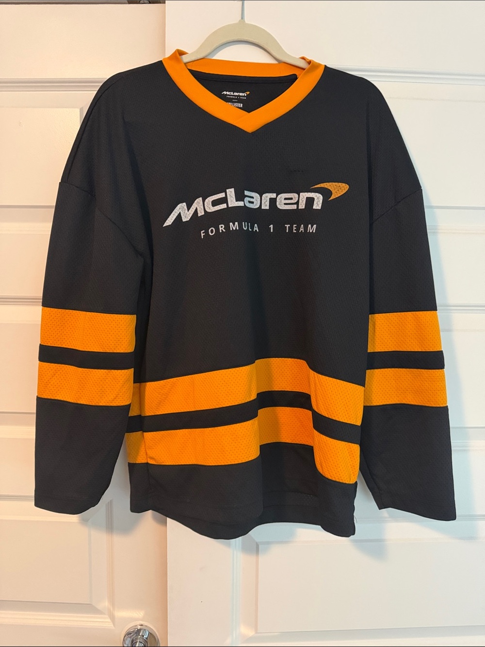 Hollister Black and Orange McLaren Formula 1 Team Jersey